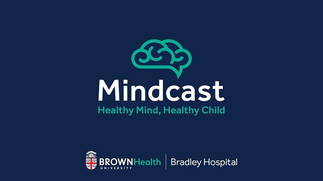 Mindcast logo on dark blue background