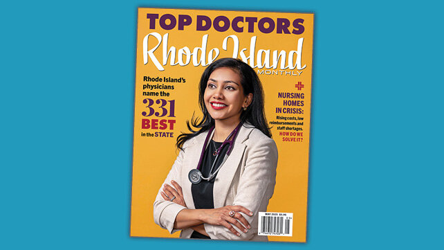 Cover to Rhode Island Monthly magazine issue for Top Doctors for the year 2025